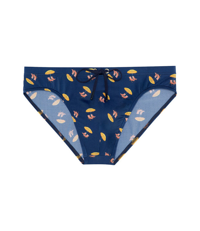 HOM Marcelo Swim Mini Briefs Navy-Print