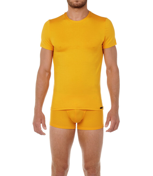 HOM Tencel Soft T-Shirt Crew-Neck Ginger
