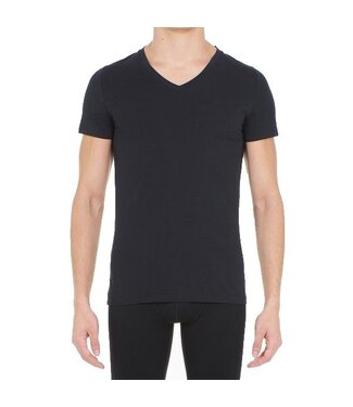 HOM Supreme Cotton Tee-Shirt V-Neck Black