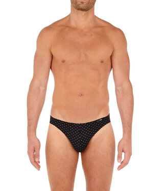 HOM Max Comfort Micro Briefs Black Print