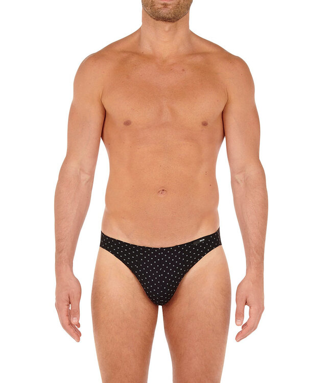 HOM Max Comfort Micro Briefs Black Print
