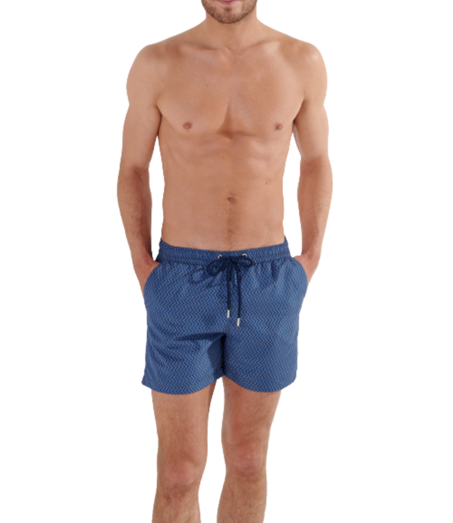 HOM Morny Beach Boxer Navy-Print