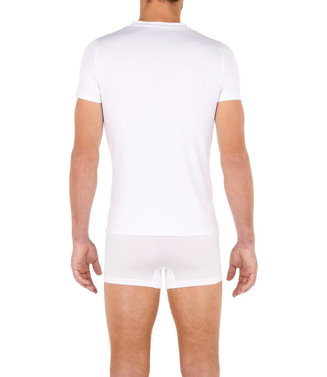 HOM Tencel Soft T-Shirt V-Neck White