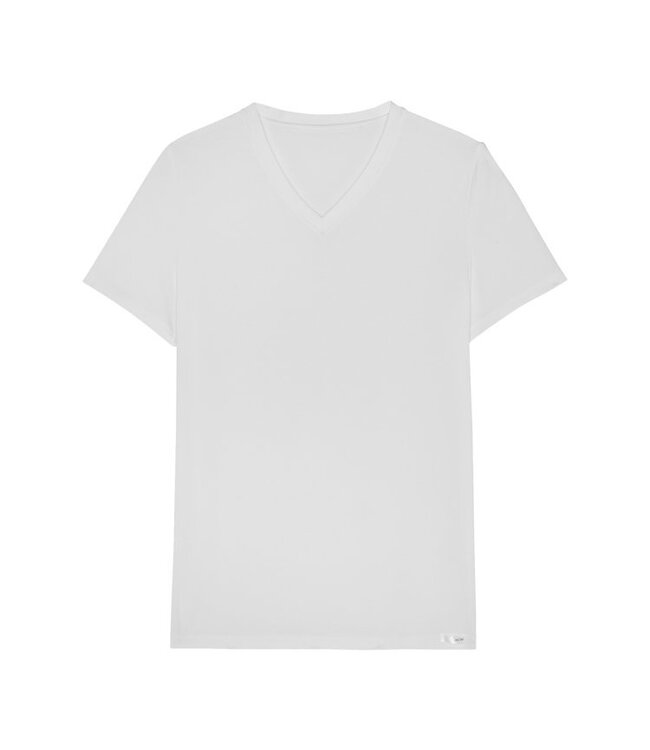 HOM Tencel Soft T-Shirt V-Neck White