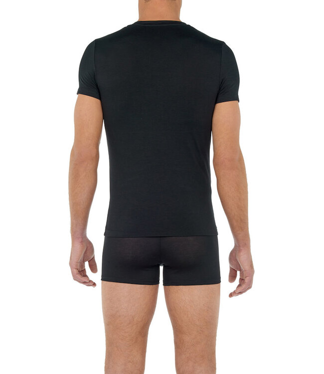 HOM Tencel Soft T-Shirt V-Neck Black