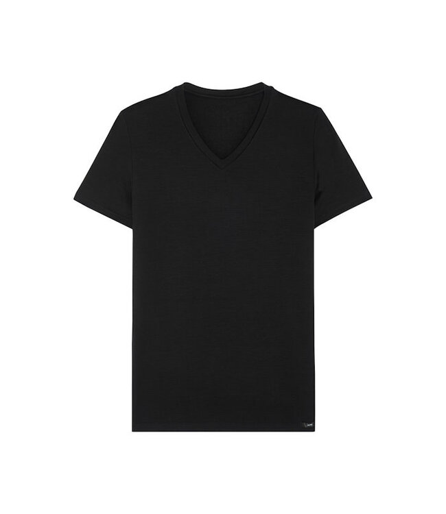 HOM Tencel Soft T-Shirt V-Neck Black