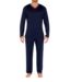 HOM Cocooning Long Sleeve Shirt V-Neck Navy