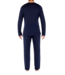 HOM Cocooning Long Sleeve Shirt V-Neck Navy