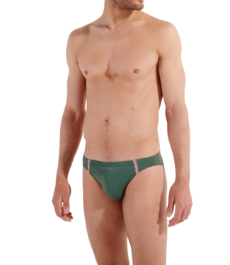HOM Nautical Cup Swim Micro Briefs Khaki