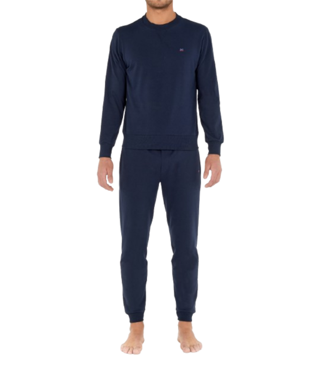 HOM Sport Lounge Crew Neck Sweat-Shirt Navy