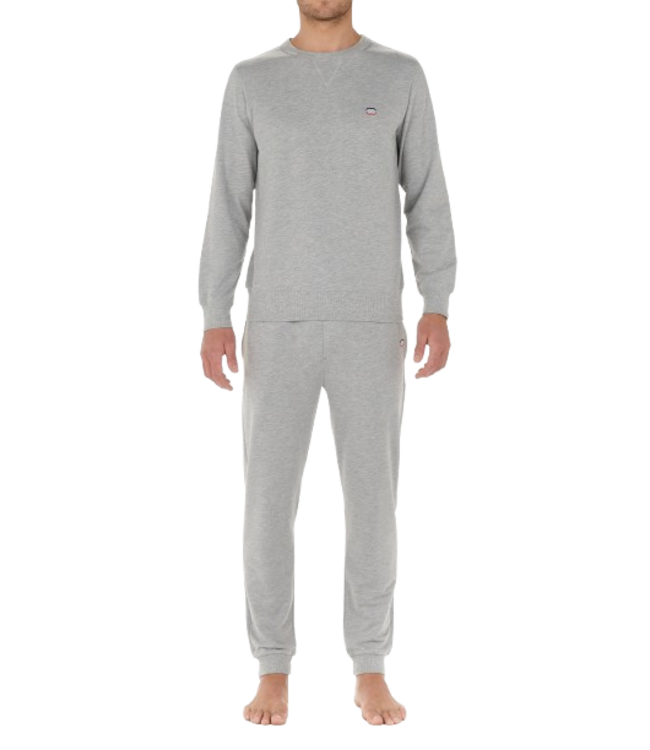 HOM Sport Lounge Crew Neck Sweat-Shirt Grey Melange