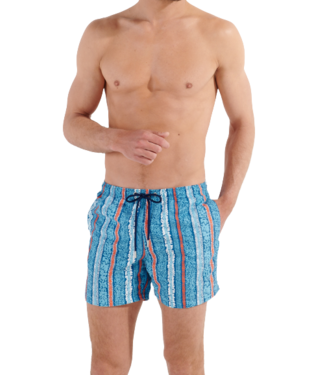 HOM Harrisson Beach Boxer Turquoise-Print