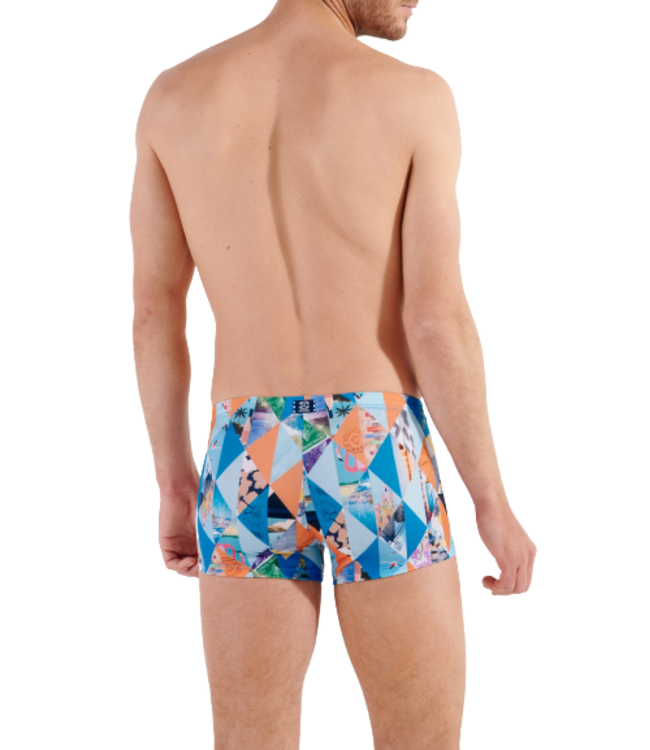 HOM Port Cros Swim Shorts Blue-Print