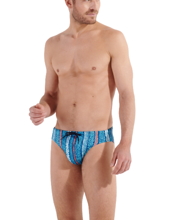 HOM Harrisson Swim Mini Briefs Turquoise-Print