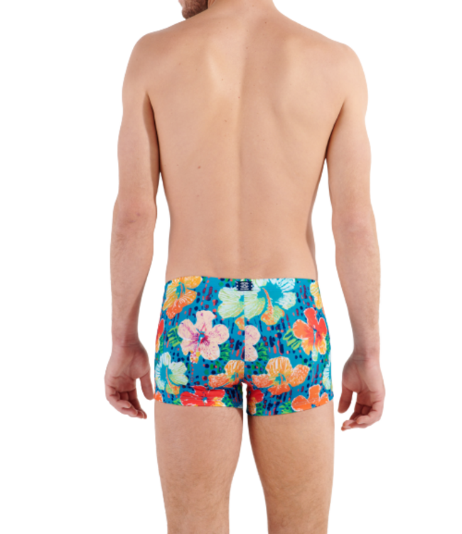 HOM Dino Swim Shorts Turquoise-Print