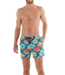 HOM Dino Beach Boxer Turquoise-Print