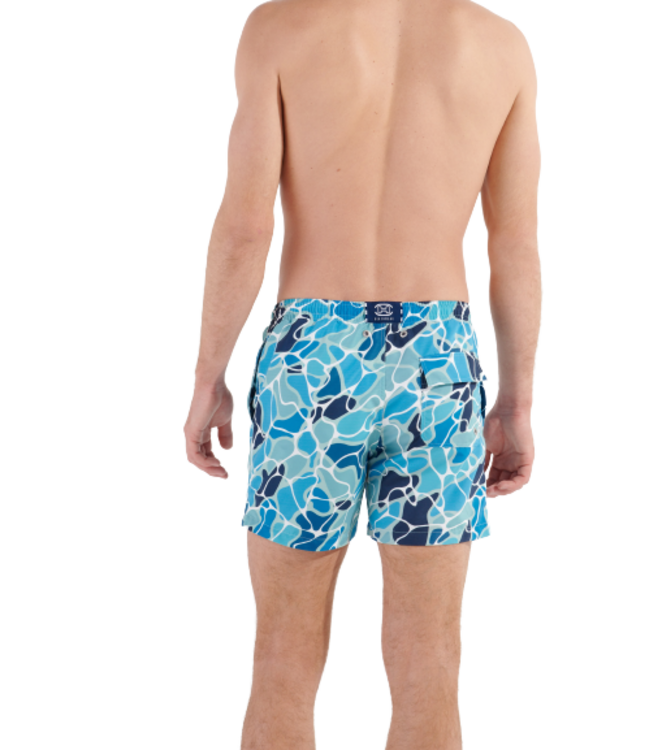 HOM Alain Beach Boxer Blue-Print