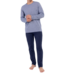 HOM Modal Comfort Long Pyjama Navy