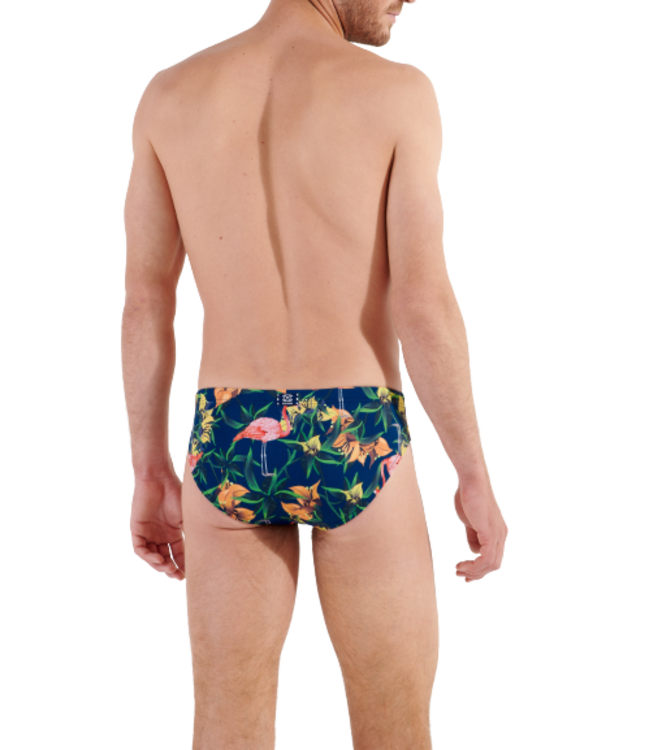 HOM Flamingo Swim Mini Briefs Navy-Print