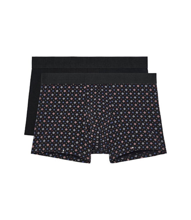 HOM Stanley #2 Boxer Briefs 2P Black Black-Print