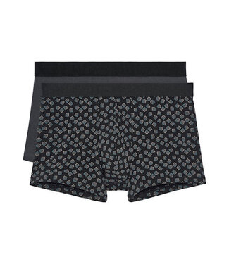 HOM Nick #2 Boxer Briefs 2P Grey Black-Print