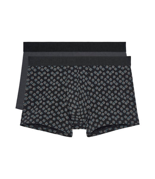 HOM Nick #2 Boxer Briefs 2P Grey Black-Print