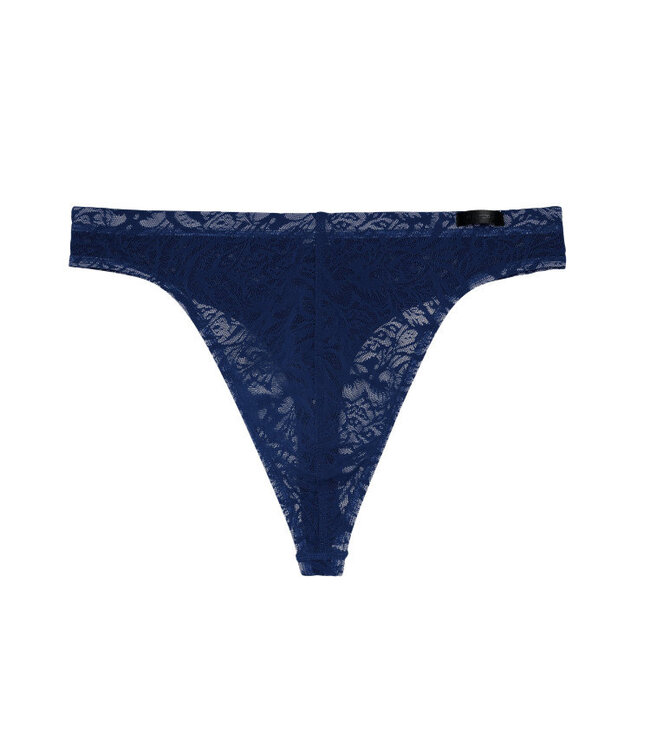 HOM Free Cut Lace G-String Navy (Pre-order Januar 2026)