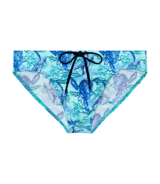 HOM Tartane Swim Mini Briefs Blue Print