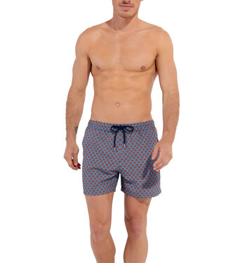HOM Anglet Beach Boxer Turquoise Print