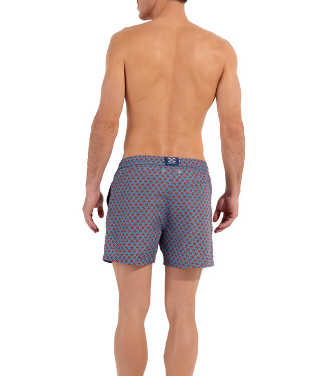 HOM Anglet Beach Boxer Turquoise Print