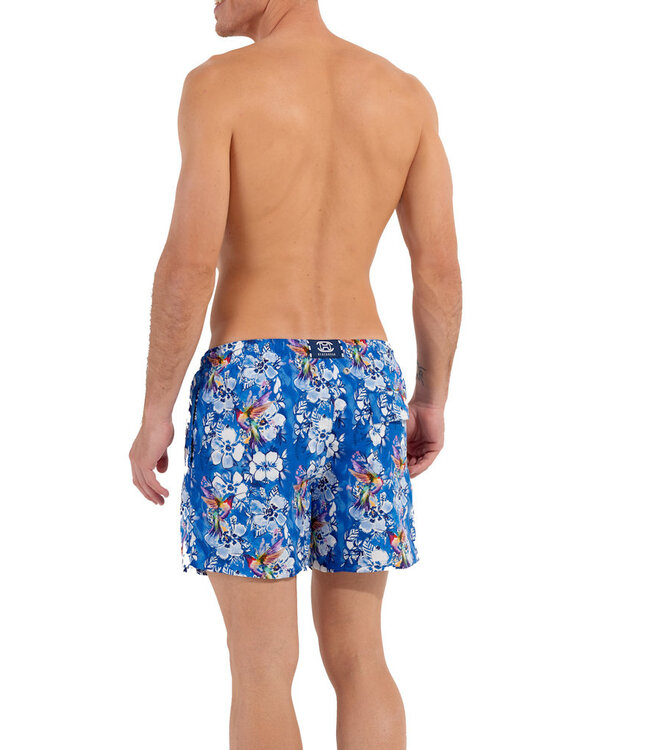 HOM Colibris Beach Boxer Blue Print