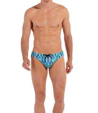 HOM Marbella Swim Mini Briefs Blue Print