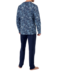 HOM Compiegne Long Pyjama Navy Print