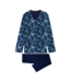 HOM Compiegne Long Pyjama Navy Print