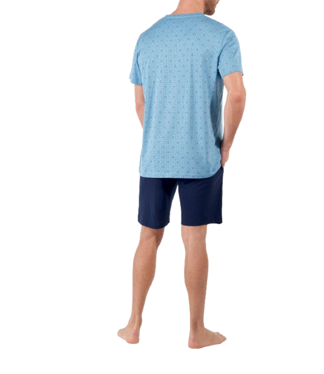 HOM Walter Short Pyjama Blue Print