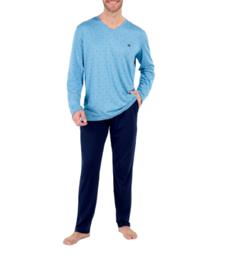 HOM Walter Long Pyjama Blue Print