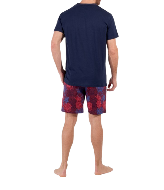 HOM Bouquet Short Pyjama Bordeaux