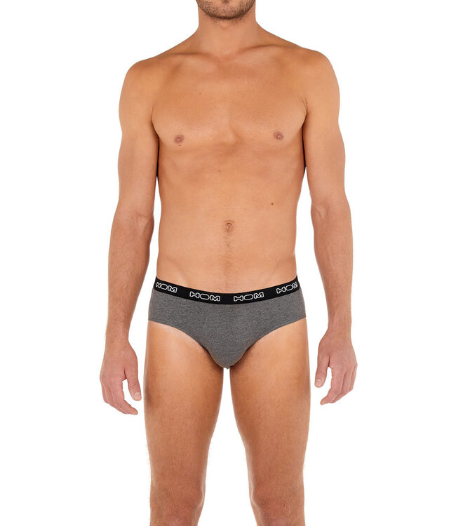 HOM Boxerlines #2 Mini Briefs 3P Black Navy Grey-Melange