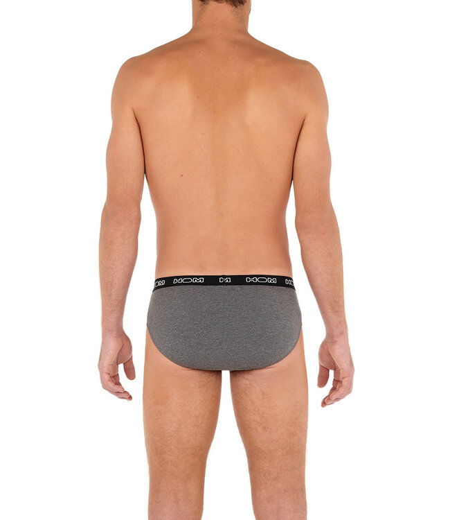 HOM Boxerlines #2 Mini Briefs 3P Black Navy Grey-Melange