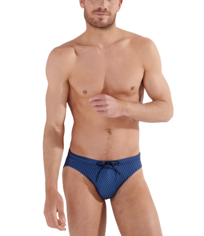 HOM Morny Swim Mini Briefs Navy-Print