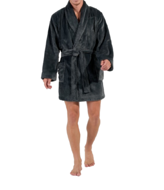 HOM Everest Short Robe Grey