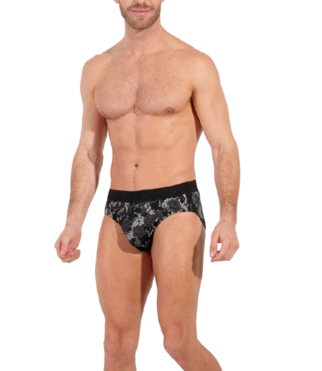 HOM Fairmont Mini Briefs Black Print