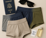 Men’s travel underwear – lightweight, breathable & hygienic comfort on the go