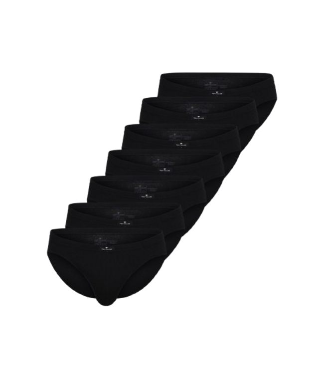 TOM TAILOR Texas Mini Briefs 7P Black Dark Solid