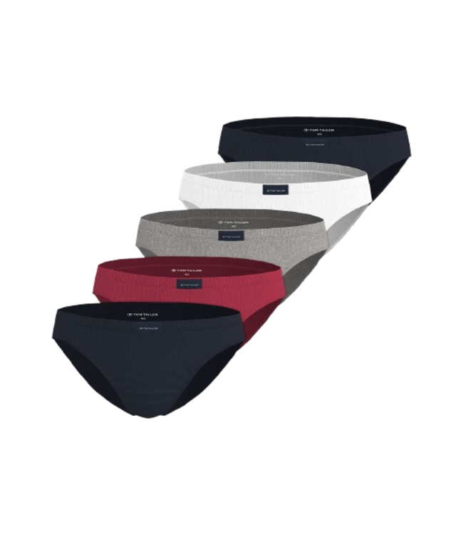 TOM TAILOR Colorado Mini Briefs 5P Navy White Red