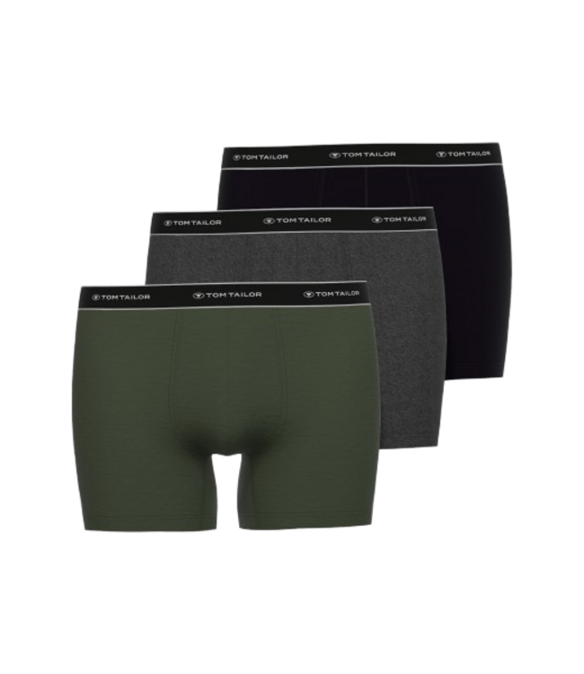 TOM TAILOR Buffer Long Pants 3P Green Dark Melange