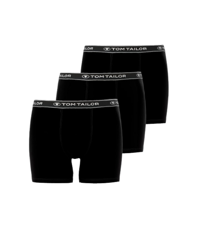 TOM TAILOR Buffer Long Pants 3P Black Black Black