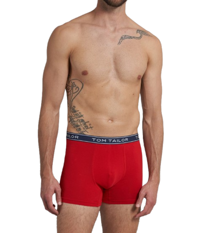 TOM TAILOR Buffer Long Pants 3P Red-Medium-Solid