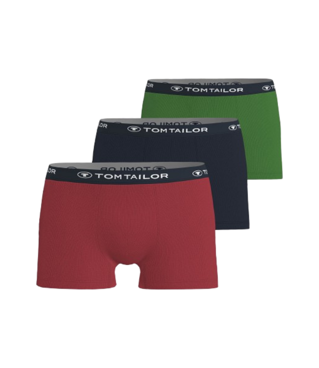TOM TAILOR Buffer Trunk 3P Red Navy Green