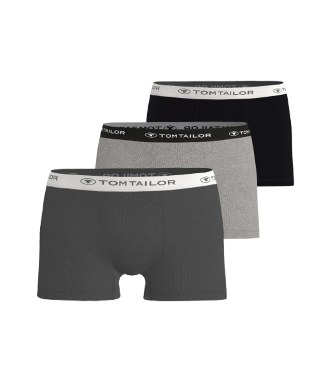 TOM TAILOR Buffer Trunk 3P Anthra Melange Black